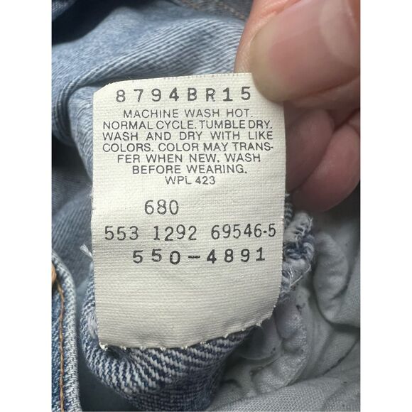 Levi Vintage 550 Relaxed Fit Made in USA Sz 36-31. G - Picture 3 of 6